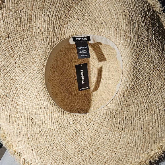 Nwt Express Straw Floppy Hat - Picture 10 of 13